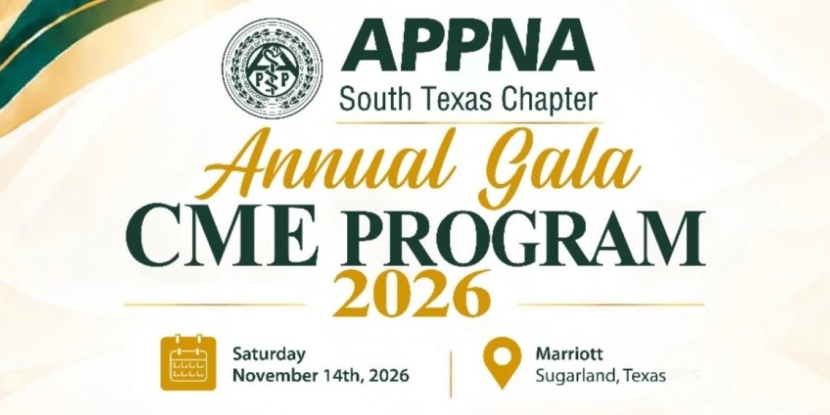APPNA South Texas Chapter - Annual Gala CME Program 2026